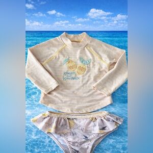 Jessica Simpson Swim Set 2T Toddler Two Piece Swimsuit Beach Pool
